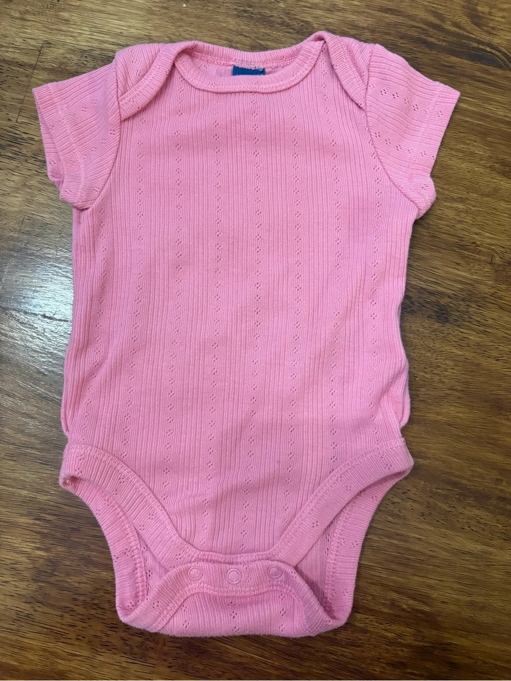 Old Navy Baby Pink Short-Sleeve Bodysuit